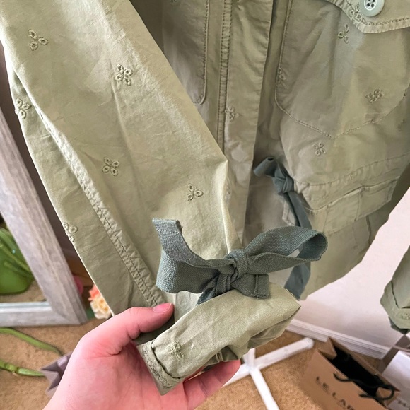 J Crew Ripstop Utility Jacket in khaki green Large - Picture 6 of 6